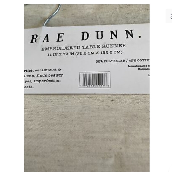 NWT Rae Dunn Embroidered Easter Tabel Runner - Picture 3 of 4